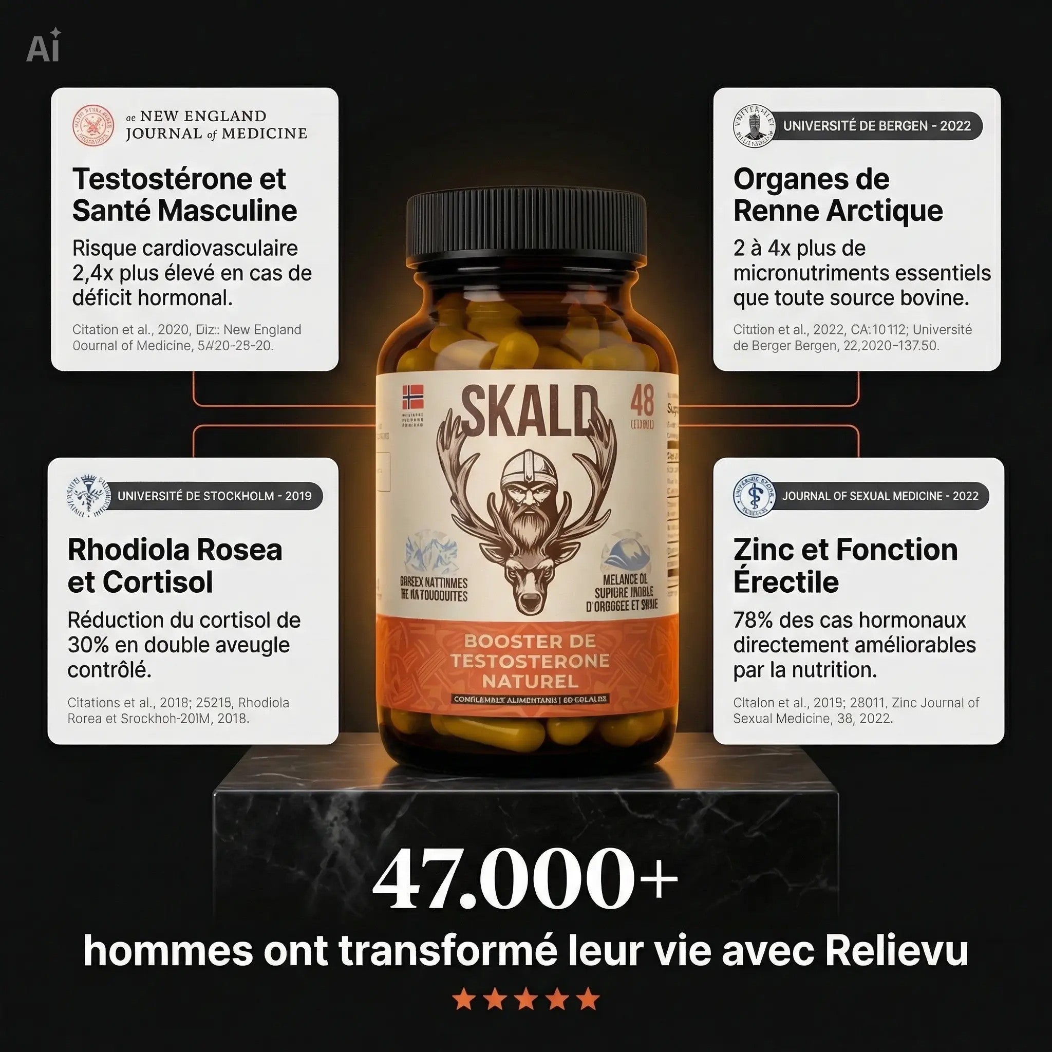 SKALD Booster de testostérone naturel